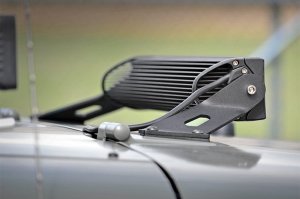 Jeep Wrangler LED Light Mount - Hood - Rough Country - 20